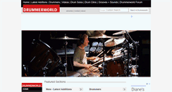 Desktop Screenshot of drummerworld.com
